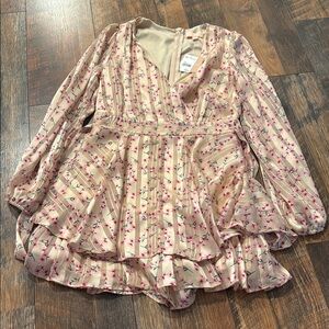 Floral Pink Women's romper